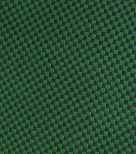 Hand-woven emerald green and black leather basket weave