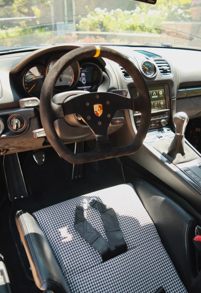 Custom Porsche seat insert detail