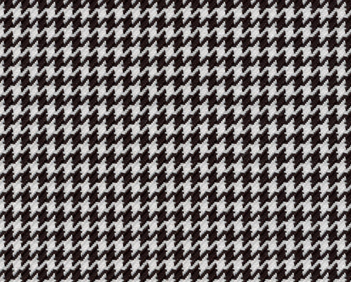 Houndstooth — Black / White fabric swatch