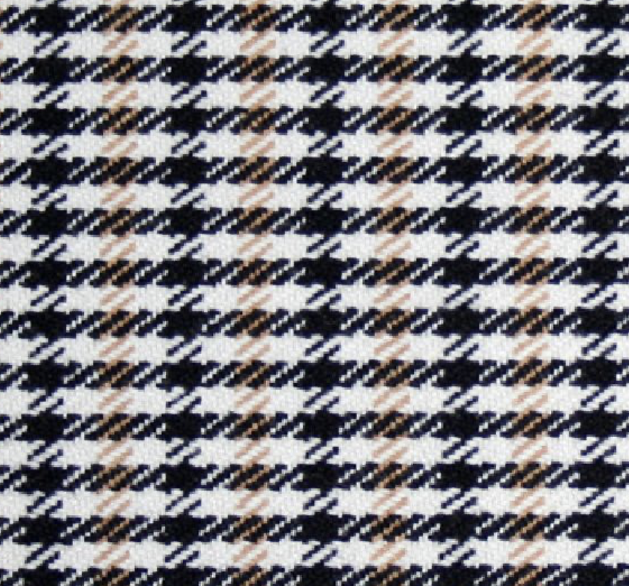 Pepita — Creme / Black / White fabric swatch