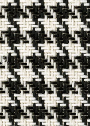 Houndstooth — Black / White (Heavy) fabric swatch