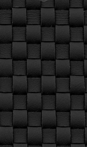 Woven Leather — Black fabric swatch