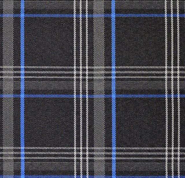 Golf MK7 Plaid Tartan — Blue fabric swatch