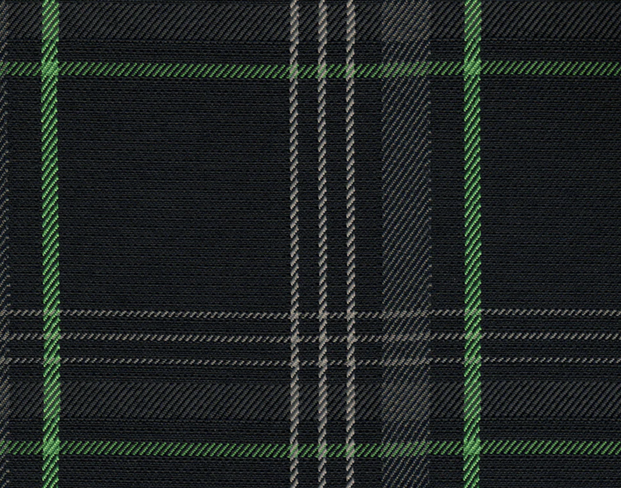 Golf MK7 Plaid Tartan — Green fabric swatch